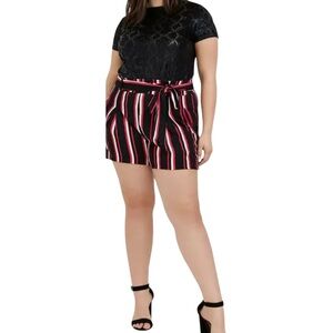 Black Snakeskin Print Velvet High Neck Tee